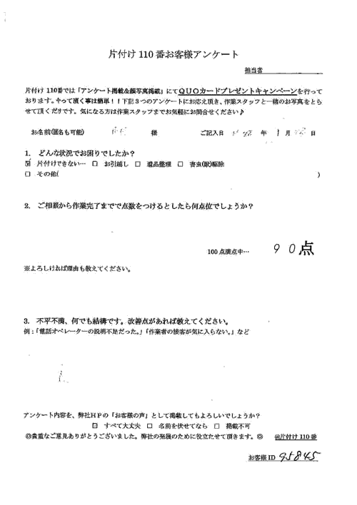 津市・30代女性/匿名希望様